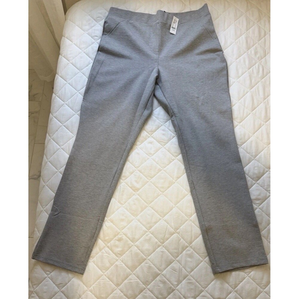 New York & Company Women’s Grey Straight Fit Ponte Pant Size XL